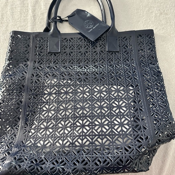 Tory Burch purse 100% authentic navy blue - Picture 2 of 7